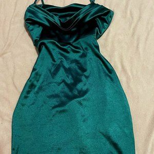 cocktail/homecoming green satin dress WINDSOR - WORN ONCE!!